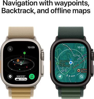 Фото: 6 из 7, Смарт-годинник Apple Watch Ultra 3 GPS + LTE 49mm Natural Titanium Case With Natural Titanium Milanese Loop - Medium MEWY4, купить за 52 099 грн со скидкой в Смартс | smarts.ua
