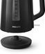 Електрочайник Philips Series 3000 1.7л, пластик, чорний (HD9318/20)