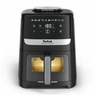 Мультипіч Tefal Easy Fry Silence Vision, 1670Вт, чаша-5л, сенсорне керув., 10 програм, з віконцем, пластик, чорний (EY5568E0)