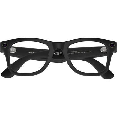Фото: 6 из 6, Розумні окуляри RAY-BAN | META Wayfarer Gen2 Large Matte Black Frame / Clear Lenses (RW4012 601SSB 53-22), купить за 28 649 грн со скидкой в Смартс | smarts.ua