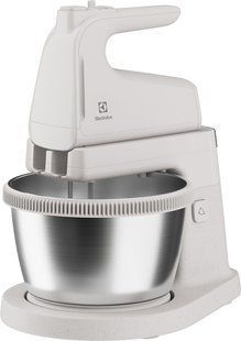 Міксер Electrolux стаціонарний 500Вт, насадки-4, чаша-метал, 3.5л, білий (ESM4W)