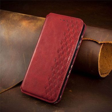 Фото: 6 з 6, Кожаный чехол книжка GETMAN Cubic (PU) для Samsung Galaxy A13 4G Красный, купити за 299 грн зі знижкою в Смартс | smarts.ua