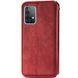 Кожаный чехол книжка GETMAN Cubic (PU) для Samsung Galaxy A13 4G Красный