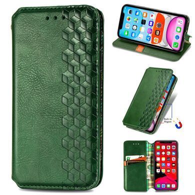 Фото: 3 з 5, Шкіряний чохол книжка GETMAN Cubic (PU) для Xiaomi Redmi Note 11 (Global) / Note 11S Зелений, купити за 599 грн зі знижкою в Смартс | smarts.ua