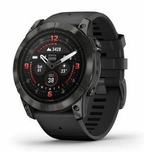 Фото: 1 з 4, Смарт-годинник Garmin Epix Pro Gen 2 Sapphire 51mm Carbon G. DLC Tit. with Black Band (010-02804-00,010-02804-01,010-02804-53), купити за 46 099 грн зі знижкою в Смартс | smarts.ua