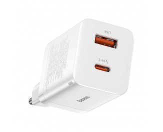 Фото: 8 з 17, Зарядний Пристрій Baseus Super Si Pro Quick Charger Type-C+USB 30W CCSUPP-E02 White, купити за 749 грн зі знижкою в Смартс | smarts.ua