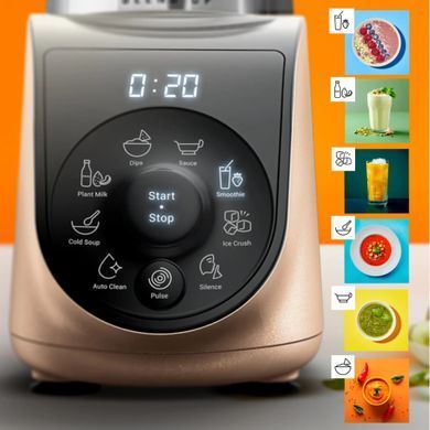 Фото: 4 из 13, Блендер Tefal стаціонарний Blend UP, 1000Вт, чаша-700мл, тритан, чорно-золотистий (BL190AF0), купить за 3 599 грн со скидкой в Смартс | smarts.ua