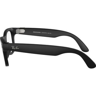 Фото: 3 из 4, Розумні окуляри RAY-BAN | META Wayfarer Gen2 Standard Matte Black Frame / Clear Lenses (RW4012 601SSB 50-22), купить за 21 749 грн со скидкой в Смартс | smarts.ua