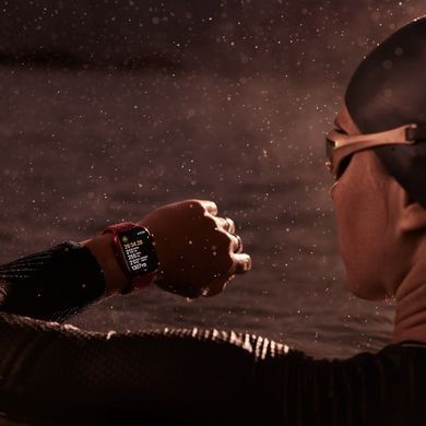 Фото: 4 з 8, Смарт-годинник Apple Watch Series 9 GPS 41mm Silver Aluminium Case With Storm Blue Sport Band M/L MR913, купити за 17 299 грн зі знижкою в Смартс | smarts.ua