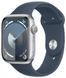 Смарт-годинник Apple Watch Series 9 GPS 41mm Silver Aluminium Case With Storm Blue Sport Band M/L MR913