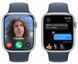 Смарт-годинник Apple Watch Series 9 GPS 41mm Silver Aluminium Case With Storm Blue Sport Band M/L MR913