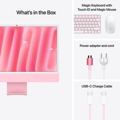 Фото: 9 из 9, Моноблок Apple iMac 24 10CPU/10GPU/16GB/512GB Pink MWV53 (M4), купить за 102 799 грн со скидкой в Смартс | smarts.ua