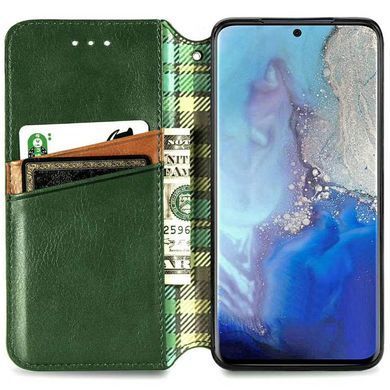 Фото: 4 з 6, Шкіряний чохол книжка GETMAN Cubic (PU) для Xiaomi Redmi Note 10 Pro / 10 Pro Max Зелений, купити за 599 грн зі знижкою в Смартс | smarts.ua