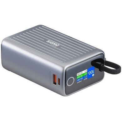 Фото: 3 з 3, УМБ Sigma mobile X-power SI25A5QLX Grey (25000mAh, 100W, VLITACHOK, LED, Type-C), купити за 2 699 грн зі знижкою в Смартс | smarts.ua