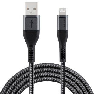 Фото: 1 з 4, Кабель Glasscove SOLID USB - Lightning MFi 2.4A 1m (GS-01AL), купити за 499 грн зі знижкою в Смартс | smarts.ua