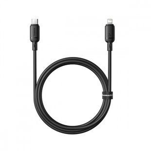 Фото: 1 з 3, Кабель Baseus Silky Series Fast Charging Type-C to Lightning 20W (1m) (P10377700113-00) Black, купити за 299 грн зі знижкою в Смартс | smarts.ua