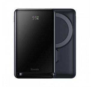 Фото: 1 из 6, Зовнішній MagSafe Акумулятор Baseus 10000mAh 20W (PPCX000003) Black, купить за 1 649 грн со скидкой в Смартс | smarts.ua