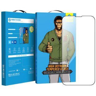 Фото: 1 з 1, Захисне скло iPhone 14 Pro Blueo 2.5D Silk Full Cover HD Glass Black, купити за 499 грн зі знижкою в Смартс | smarts.ua