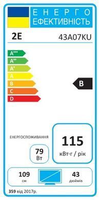 Фото: 12 из 13, Телевізор 43" 2E LED 4K 60Hz Smart Google TV Black (2E-43A07KU), купить за 11 499 грн со скидкой в Смартс | smarts.ua