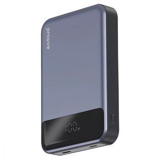 Фото: 1 з 10, Зовнішній MagSafe Акумулятор Proove 10000mAh 20W Hoodman Magnetic (PBH120010003) Grey, купити за 1 699 грн зі знижкою в Смартс | smarts.ua