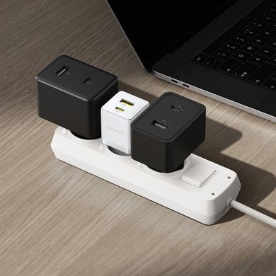 Фото: 5 з 7, Зарядний Пристрій Baseus Palm Fast Charger Type-C+USB 30W (P1011160A213-00) white, купити за 849 грн зі знижкою в Смартс | smarts.ua
