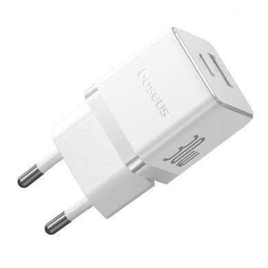 Фото: 4 з 7, Зарядний Пристрій Baseus Palm Fast Charger Type-C+USB 30W (P1011160A213-00) white, купити за 849 грн зі знижкою в Смартс | smarts.ua