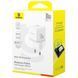 Зарядний Пристрій Baseus Palm Fast Charger Type-C+USB 30W (P1011160A213-00) white