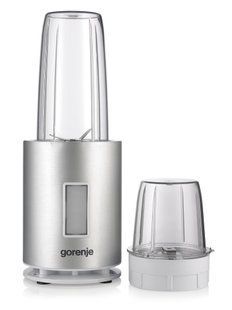 Фото: 1 з 4, Блендер Gorenje стаціонарний 1200Вт, чаша-1000мл, подрібнювач, сріблястий (BN1200AL), купити за 2 099 грн зі знижкою в Смартс | smarts.ua