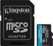 Карта пам'яті Kingston MicroSDXC 256GB Canvas Go Plus Gen4 200MB/s A2 U3 V30 + SD-адаптер (SDCG4/256GB)