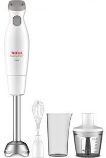 Фото: 1 з 4, Блендер Tefal заглибний Easychef 450Вт, 3в1, чаша-800мл, чопер-500мл, турборежим, білий (HB453138), купити за 1 799 грн зі знижкою в Смартс | smarts.ua