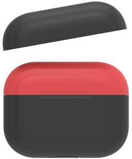Фото: 1 з 1, Чохол для навушників AhaStyle Silicone DUO Case for AirPods Pro with Belt - Black/Red (X002CYL9U3), купити за 99 грн зі знижкою в Смартс | smarts.ua
