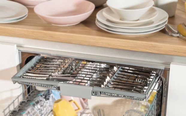 Фото: 26 з 27, Посудомийна машина Gorenje, 16компл., A+++, 60см, дисплей, 3 кошика, AquaStop, сірий (GS643E90X), купити за 22 799 грн зі знижкою в Смартс | smarts.ua
