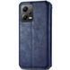 Шкіряний чохол книжка GETMAN Cubic (PU) для Xiaomi Poco X5 Pro 5G / Redmi Note 12 Pro 5G Синій