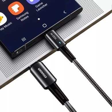 Фото: 4 из 4, Кабель ESSAGER Sunset 100W USB charging&data cable Type-C to Type-C 0.5m (EXCTT1-CGB01) Black, купить за 299 грн со скидкой в Смартс | smarts.ua