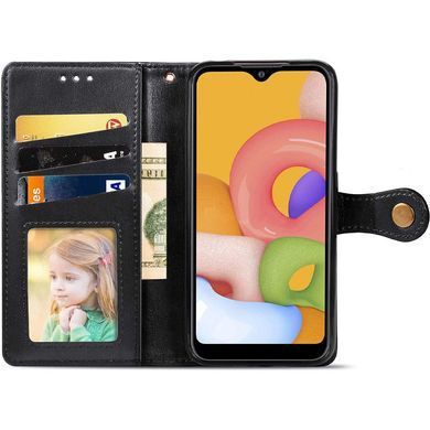 Фото: 3 з 3, Шкіряний чохол книжка GETMAN Gallant (PU) для Samsung Galaxy A34 5G Чорний, купити за 599 грн зі знижкою в Смартс | smarts.ua