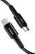 Кабель ESSAGER Sunset 100W USB charging&data cable Type-C to Type-C 0.5m (EXCTT1-CGB01) Black