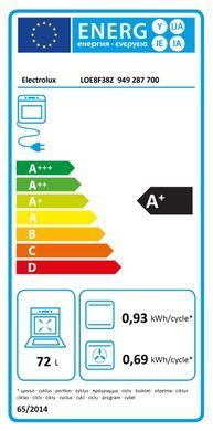 Фото: 8 з 8, Духова шафа Electrolux електрична, 72л, A+, дисплей, конвекція, телескопічні напрямні, чорний, купити за 22 799 грн зі знижкою в Смартс | smarts.ua