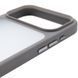 TPU+PC чохол Metal Buttons для Apple iPhone 18 Pro / 17 Pro (6.3") Сірий / Grey