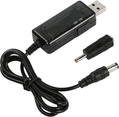 Фото: 3 з 3, Кабель живлення Wi-Fi роутера USB to DC 5.5x2.1 + 3.5x1.35 підвищує напругу 5V to 9V/12V, купити за 649 грн зі знижкою в Смартс | smarts.ua