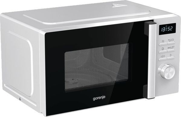 Мікрохвильова піч Gorenje, 20л, електр. керув., 800Вт, дисплей, білий (MO20A3WH)
