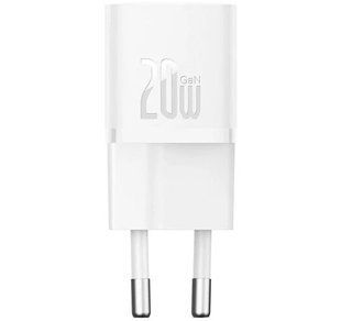 Фото: 1 з 10, Зарядний Пристрій Baseus GaN5 Fast Charger 1C 20W CCGN050102 White, купити за 373 грн зі знижкою в Смартс | smarts.ua