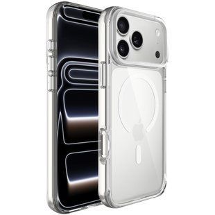 Фото: 1 з 4, Чохол TPU Space Case Apex with Magnetic Fit для Apple iPhone 17 Pro / 18 Pro (6.3") Silver, купити за 899 грн зі знижкою в Смартс | smarts.ua
