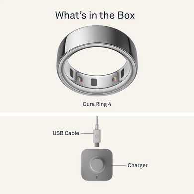 Смарт-кільце Oura Ring 4 Brushed Silver Size 13 (JZ90-54220-13)