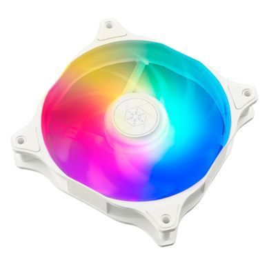 Фото: 7 з 17, Корпусний вентилятор SilverStone Air Blazer 120RW-ARGB, 120мм, 600-2200rpm, 4pin PWM, 3pin +5VARGB, 7.4-35.6dBa, білий, купити за 569 грн зі знижкою в Смартс | smarts.ua