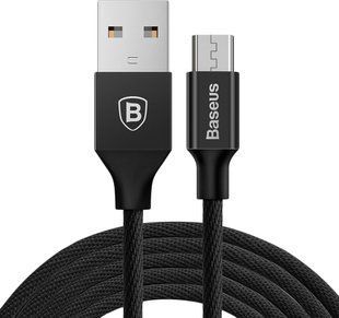 Фото: 1 з 6, Кабель Baseus Yiven USB Micro 1,5м Black, купити за 199 грн зі знижкою в Смартс | smarts.ua