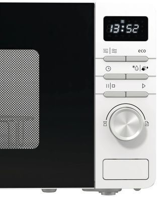Мікрохвильова піч Gorenje, 20л, електр. керув., 800Вт, дисплей, білий (MO20A3W)