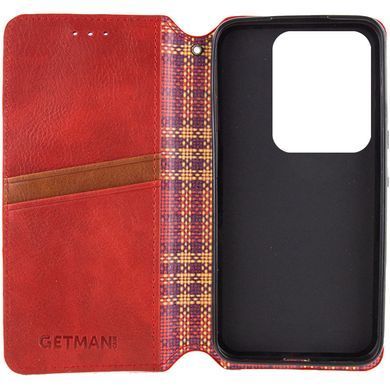 Фото: 2 з 3, Шкіряний чохол-книжка GETMAN Cubic (PU) для Motorola Moto G15 Power / G17 Power Червоний, купити за 599 грн зі знижкою в Смартс | smarts.ua