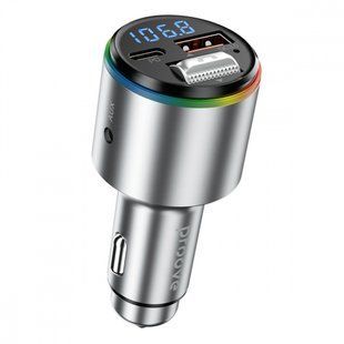 АЗП Proove FM Launcher Power Drive 30W (PD+QC3.0) Type-C+USB+AUX (FMPD30110006) silver