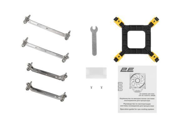 Фото: 2 из 17, Процесорний кулер 2E GAMING Air Cool AC120D4TC-ARGB, LGA1851, 1700, 1366, 1200, 115x, AM5, AM4, AM3, AM3+, AM2, AM2+, FM2, FM1, 4pin PWM, 3pin +5VARGB, купить за 1 409 грн со скидкой в Смартс | smarts.ua