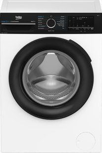 Фото: 1 з 9, Пральна машина Beko фронтальна, 10кг, 1400, A, 58см, дисплей, інвертор, пара, білий (BM3WFU410415WPBB), купити за 21 499 грн зі знижкою в Смартс | smarts.ua